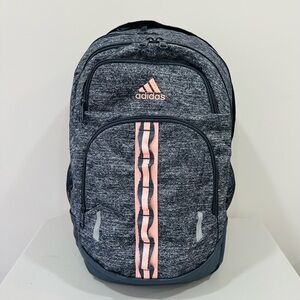 Adidas Prime 5 Backpack Student‎ Hustle Sport Classic Gray Peach Excellent
